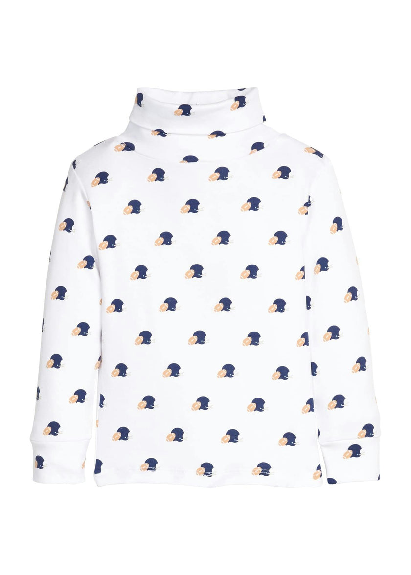 Printed Turtleneck - Football Helmets