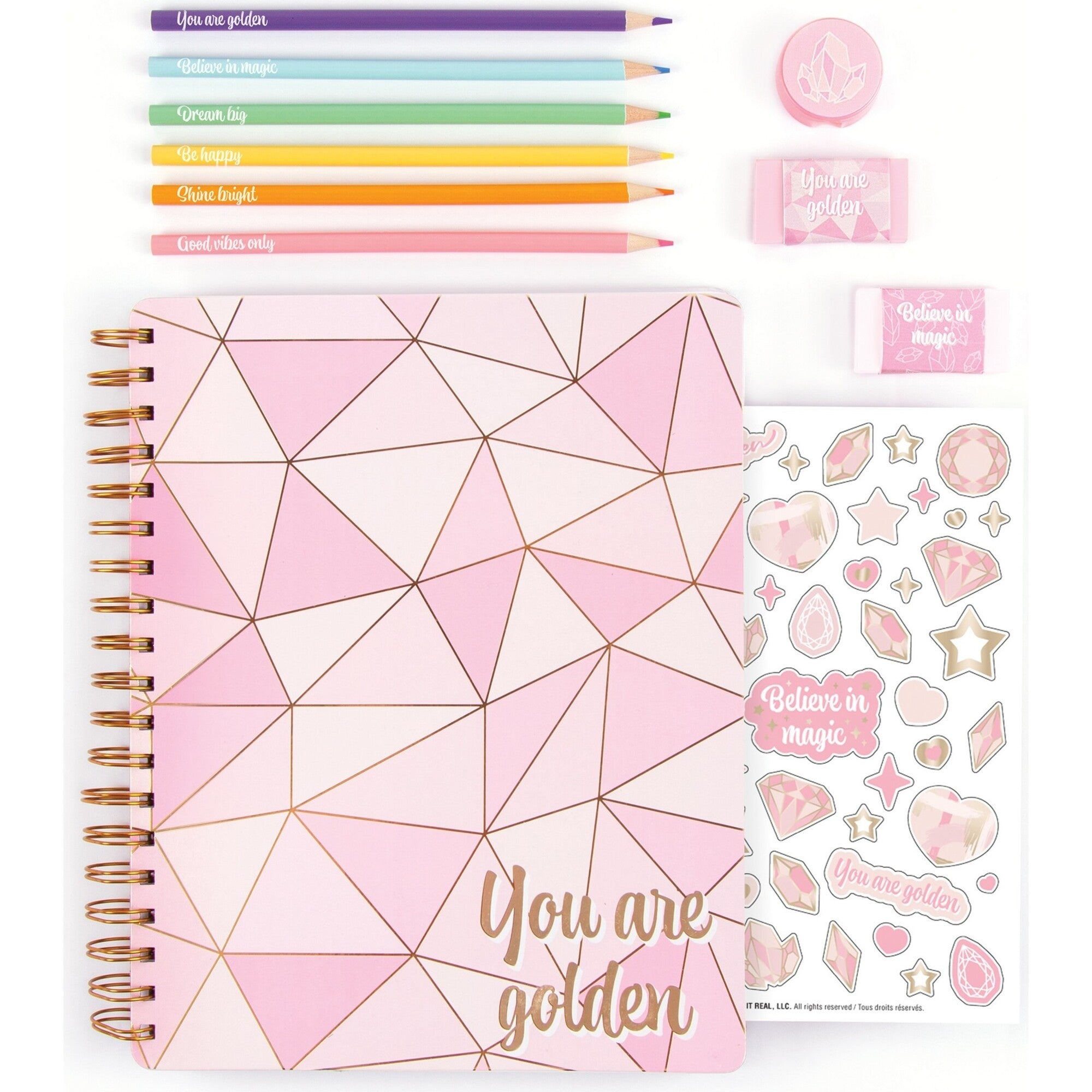 3C4G: Pink & Gold All-In-1 Sketching Set