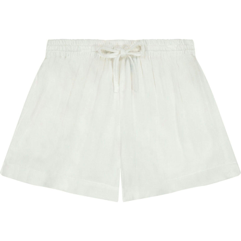 La Plage Boy's Drawstring Short White, White
