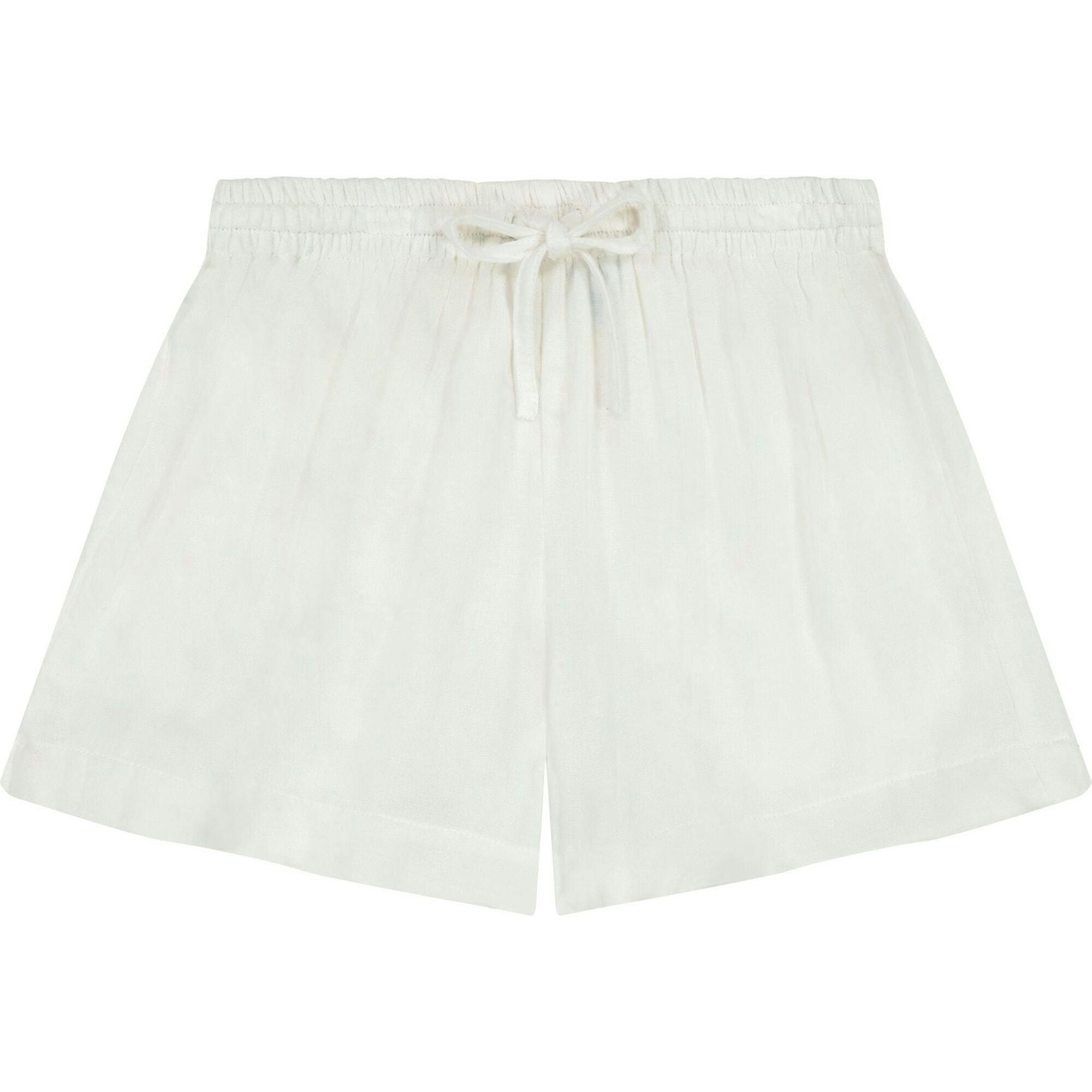 La Plage Boy's Drawstring Short White, White