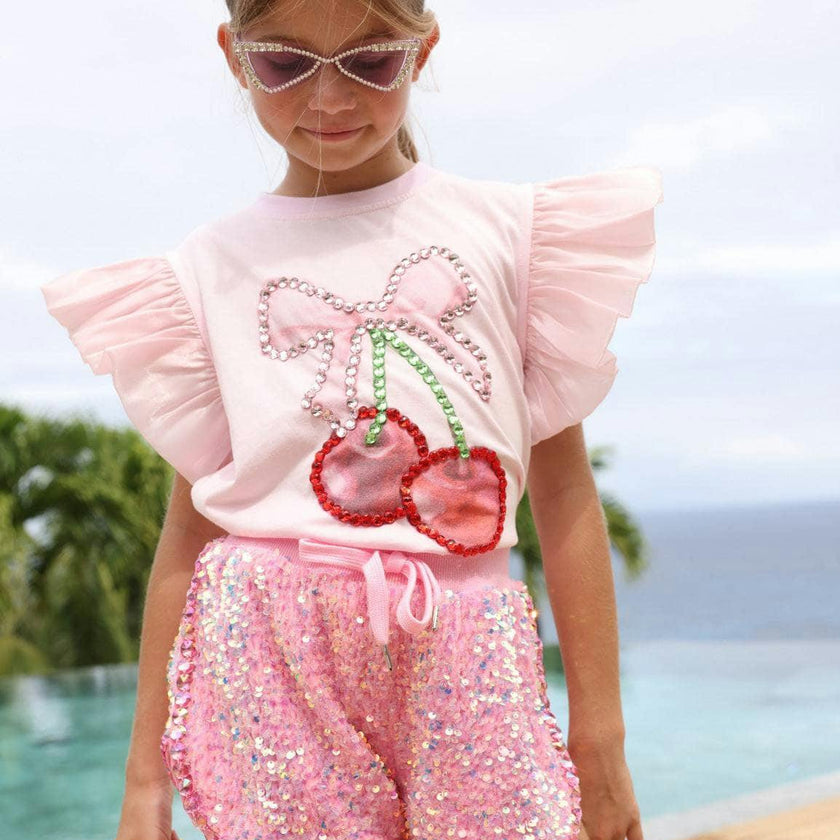 Pretty in Pink Sequin Shorts