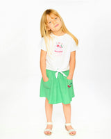 Organic Cotton Skort With Embroidery