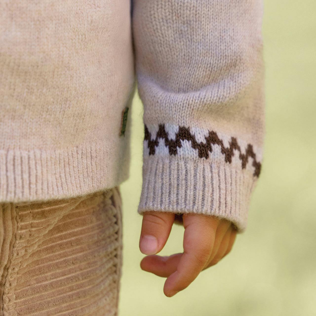 TARTINE ET CHOCOLAT Alpine Baby Sweater - Moka