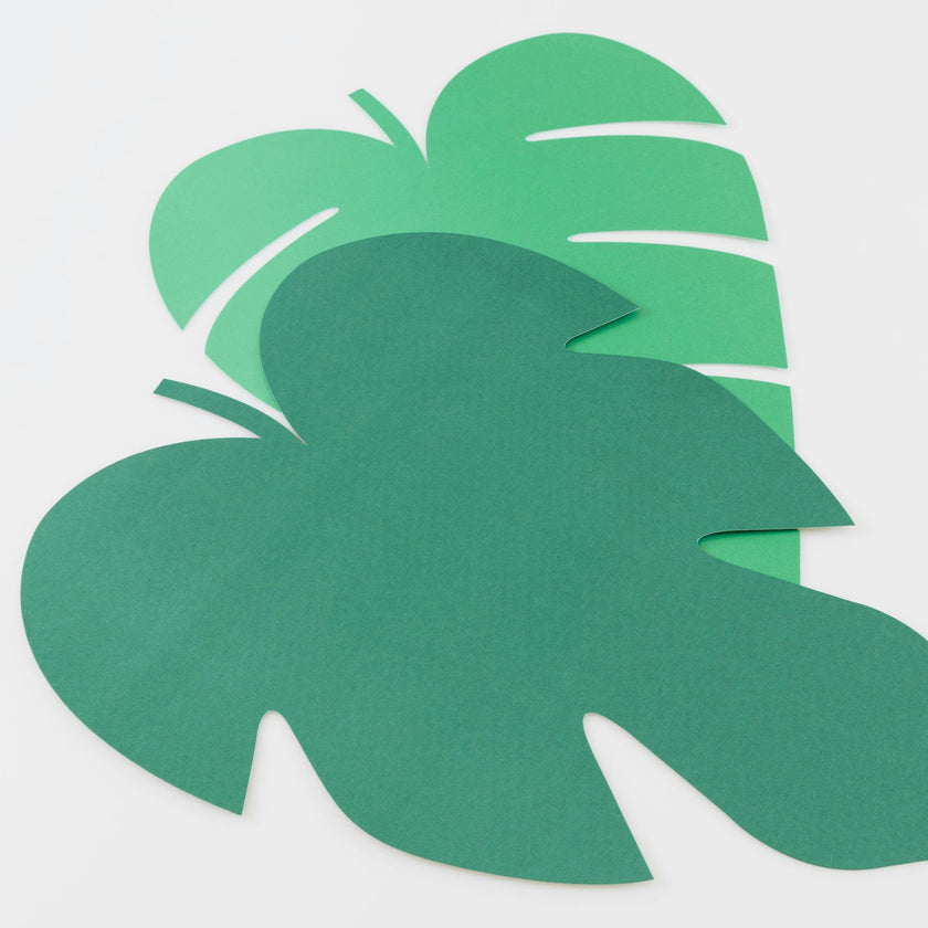 Tropical Leaf Paper Placemats