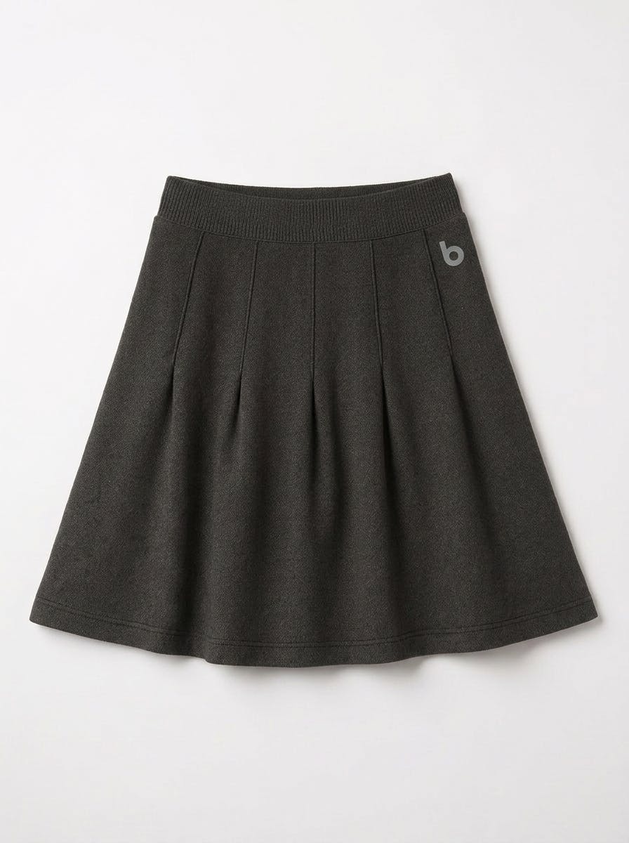 Pleated Sweat Skirt