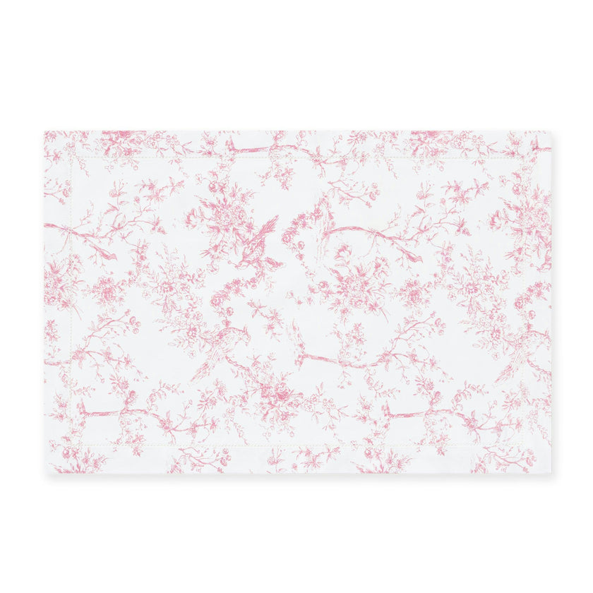 Signature Twill Placemats in Pink Timeless Toile
