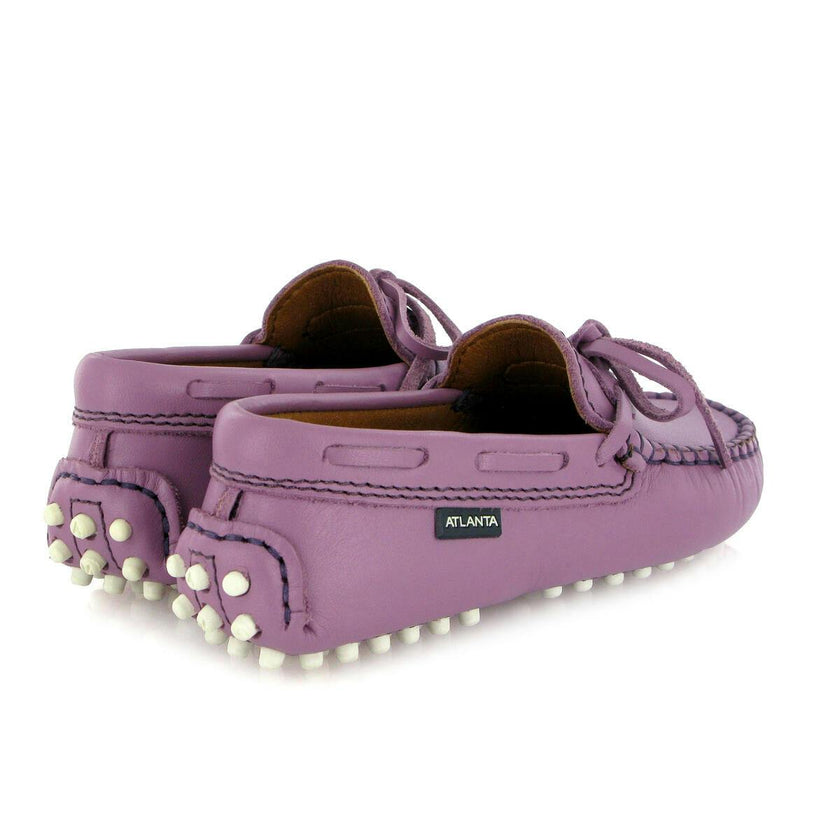 Laces Driver Moccasins, Purple Orquidee Smooth