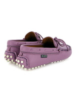 Laces Driver Moccasins, Purple Orquidee Smooth