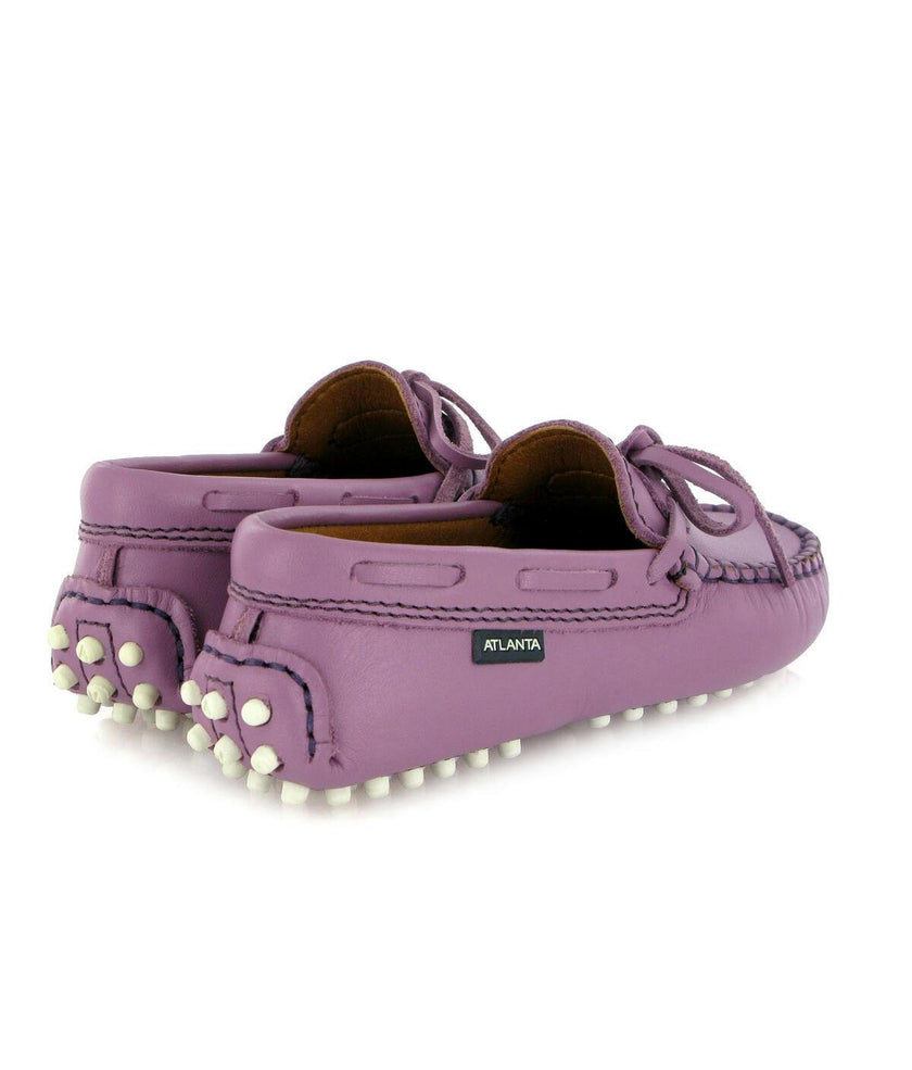 Laces Driver Moccasins, Purple Orquidee Smooth