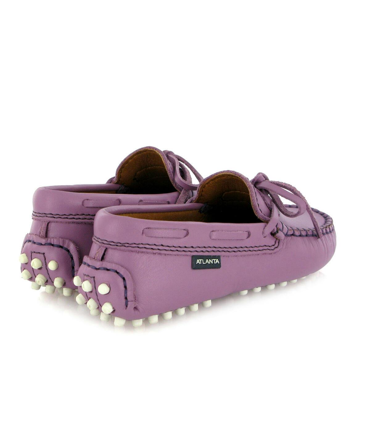Laces Driver Moccasins, Purple Orquidee Smooth