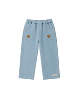 Kassim Denim Trousers | Bear | Ice Blue