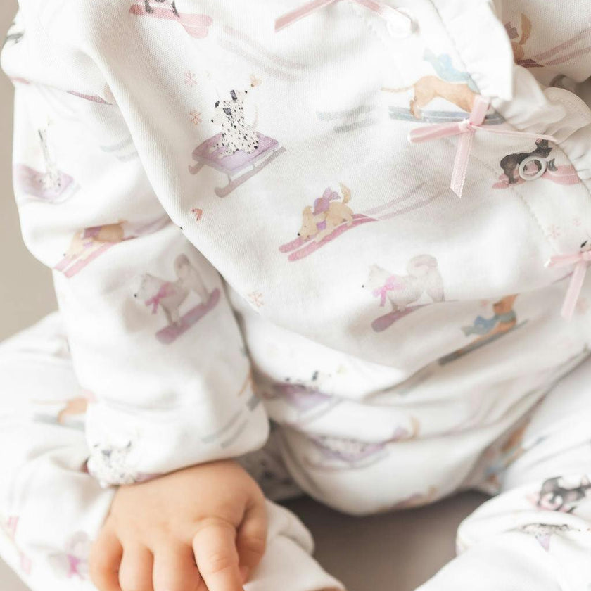 Ski Pups Girl Baby Pajama