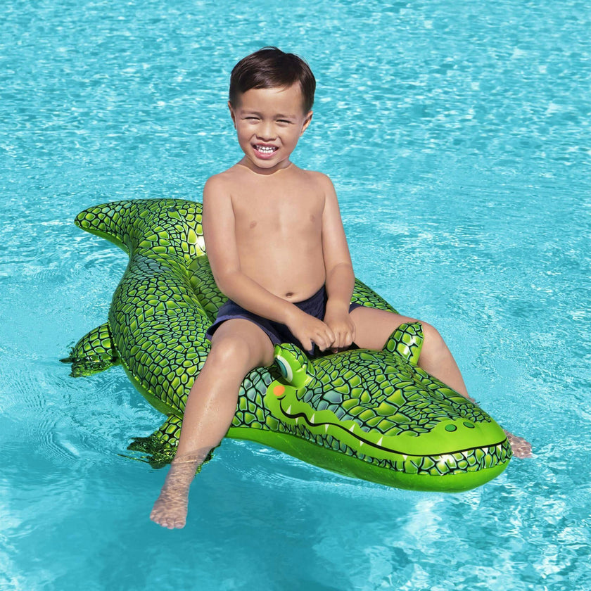 60" x 28" Buddy Croc Ride-On - Inflatable Water Float