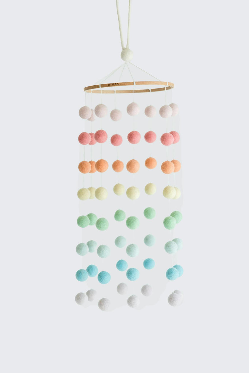 Pom Pom Mobile (Rainbow)