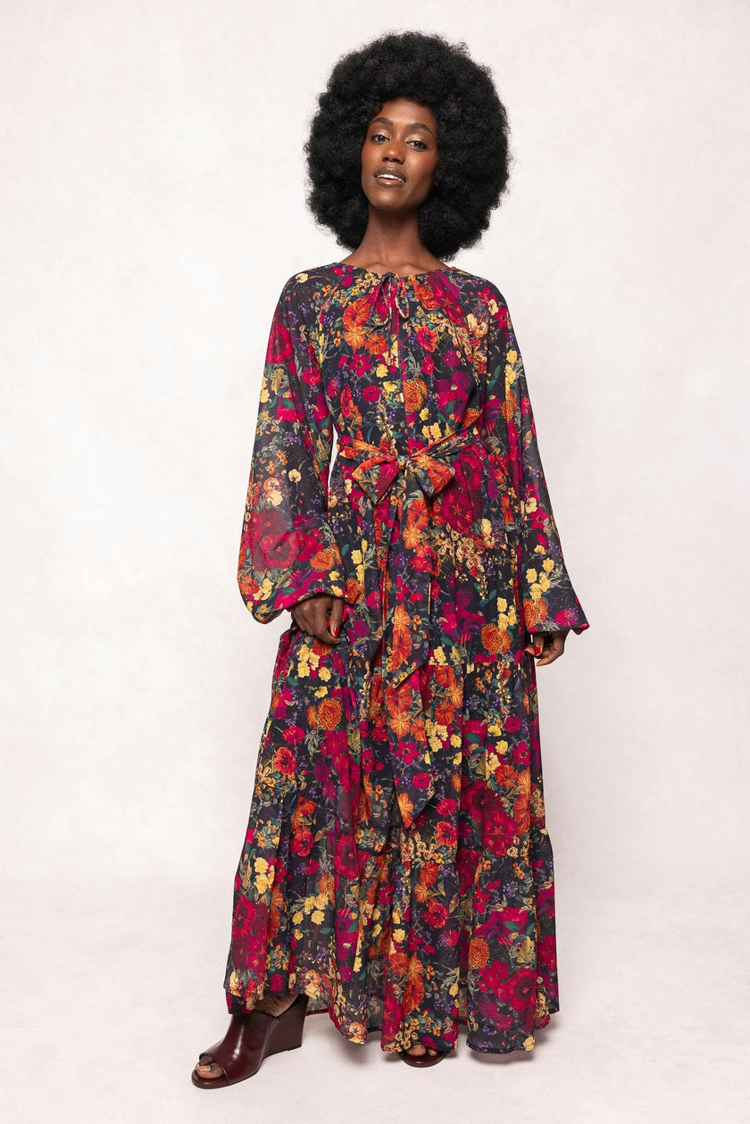 Imogen Dress in Night Garden