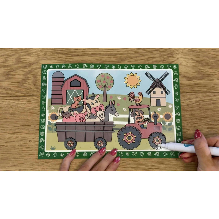 Magic Water Drawing Set: Farm