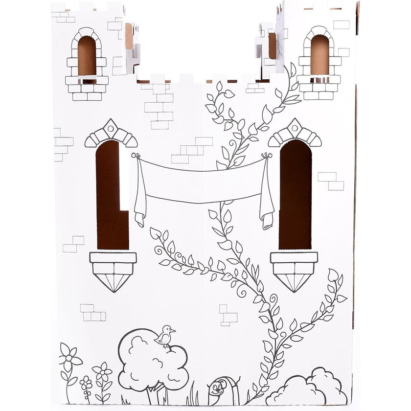 Cardboard Coloring Playhouse Fairy Tale Castle