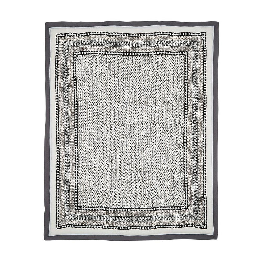 Block-Printed Cotton Crib Quilt