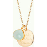 Personalized Gemstone Necklace, Rose Gold Plated