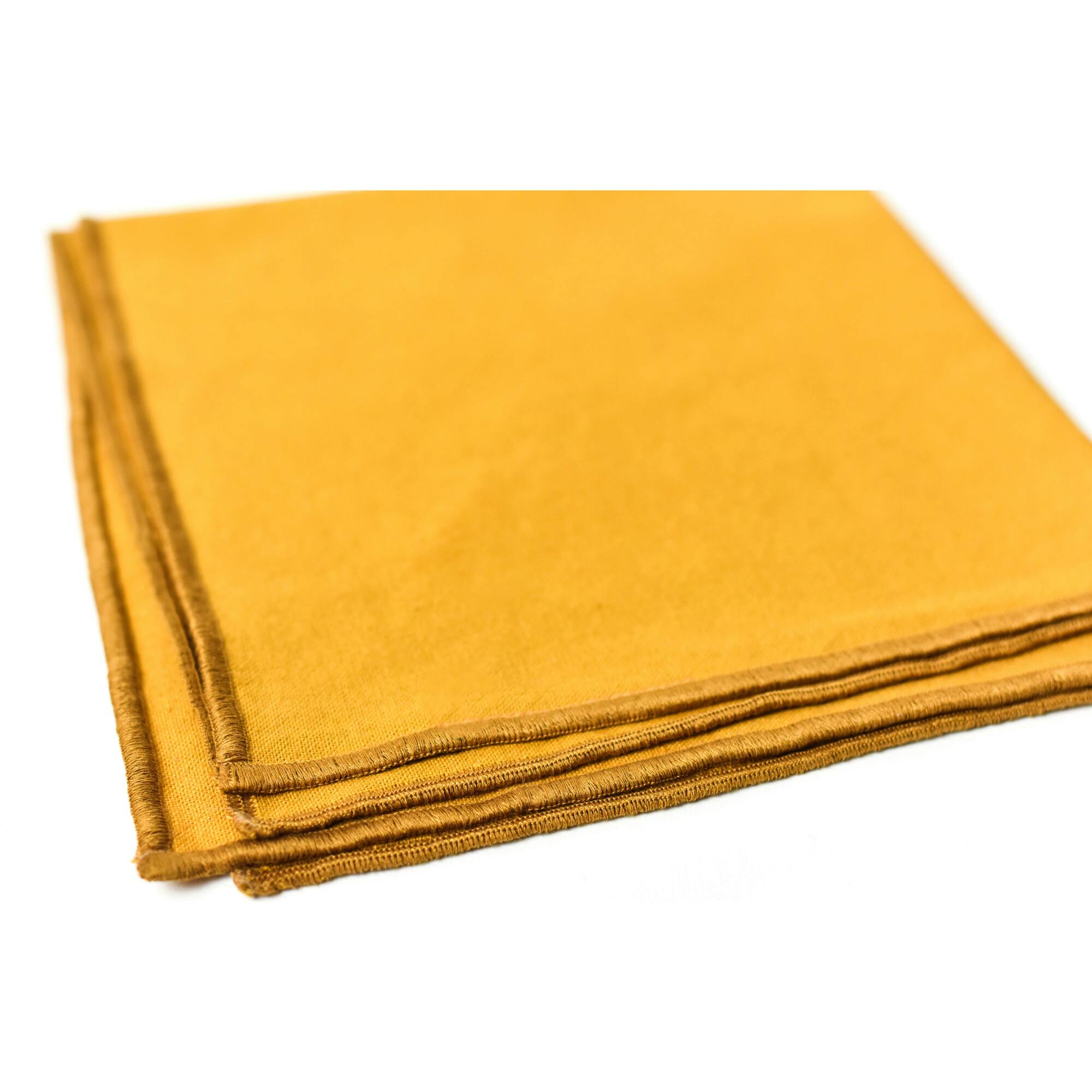 Color Block Brass Napkin