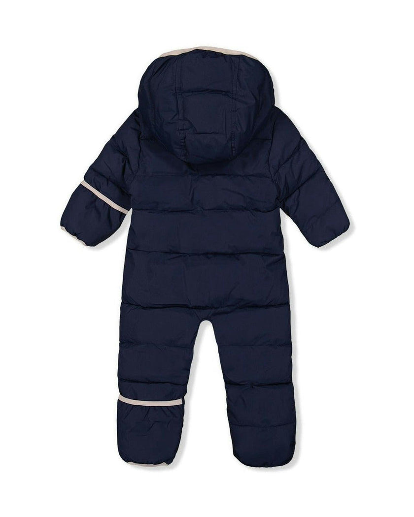 Baby Cloud One Piece Snowsuit Adapted For Car Seats Dark Blue