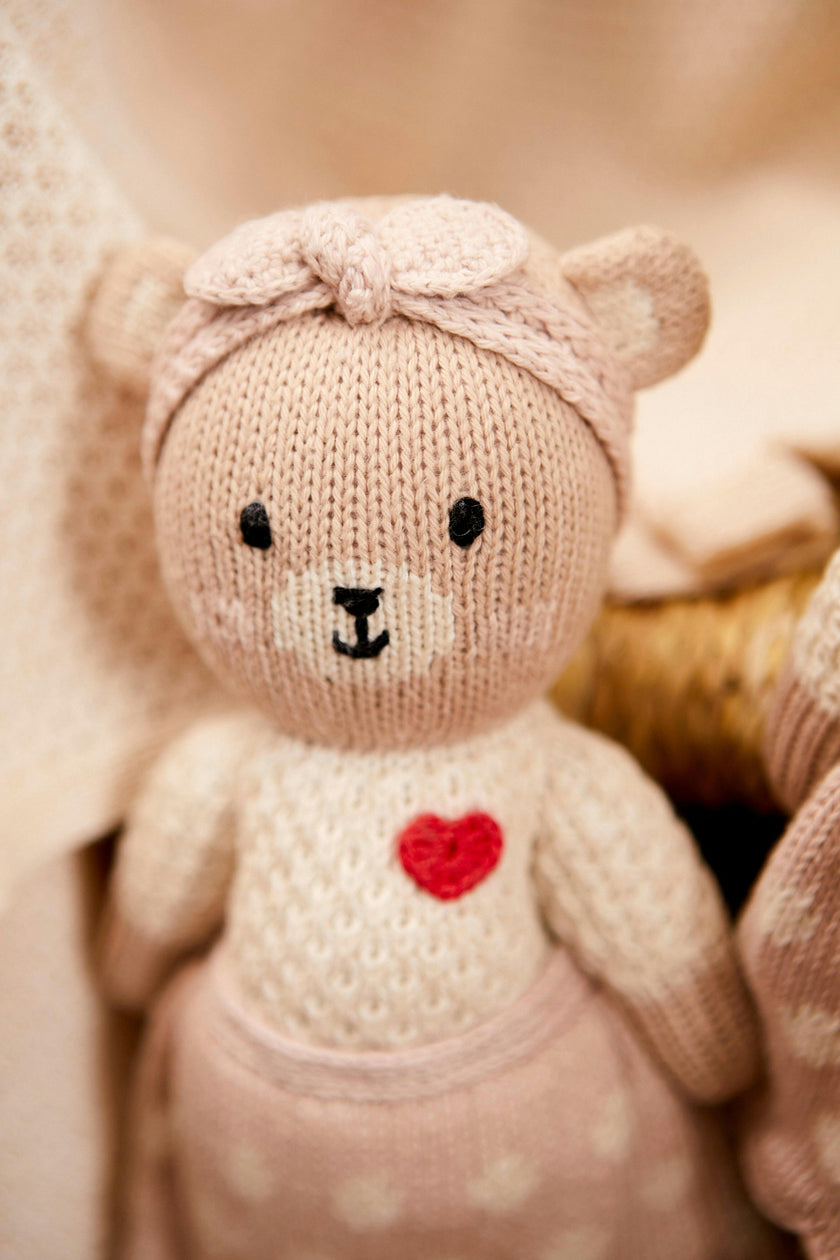 Emma the bear 11" shell pink