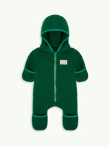children's merino wool overall - forest green
