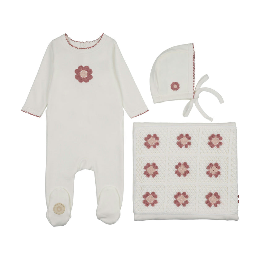 Geo-Floral Layette Set