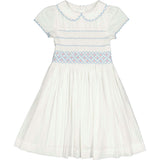 Myrtille Pink Floral Short Sleeve Bishop Dress
