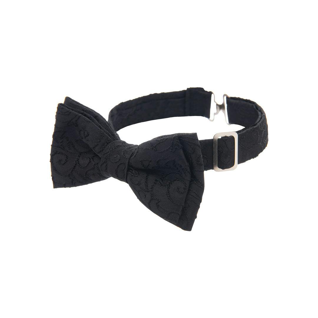 Black Paisley Print Vest and Bowtie
