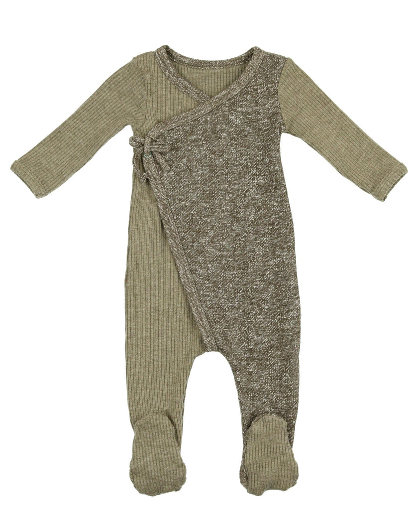 Flecked Wrap Footie