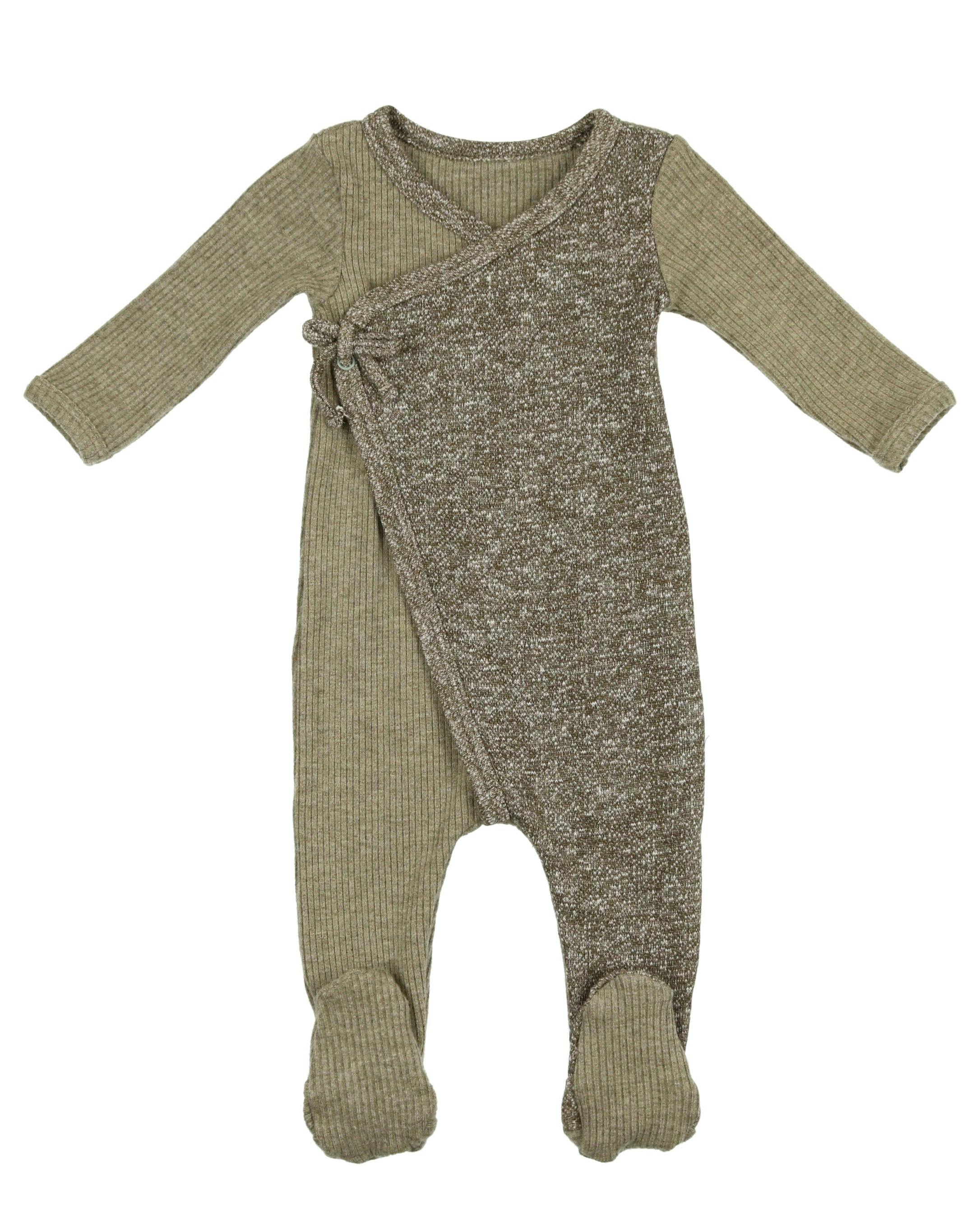 Flecked Wrap Footie