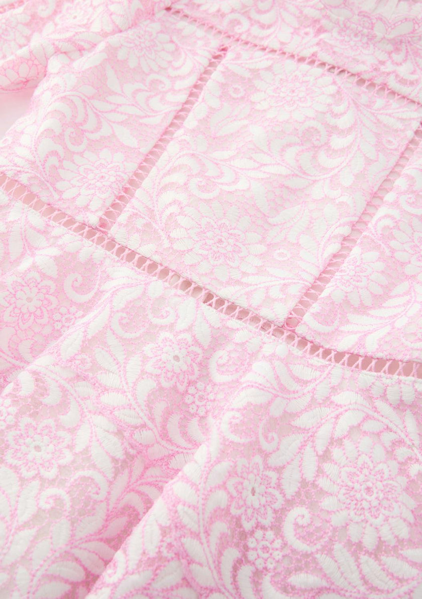 Primrose Embroidery Mini Dress