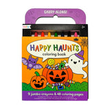 Carry-Along! Coloring Book and Crayon Set - Happy Haunts - Set of 9 Crayons