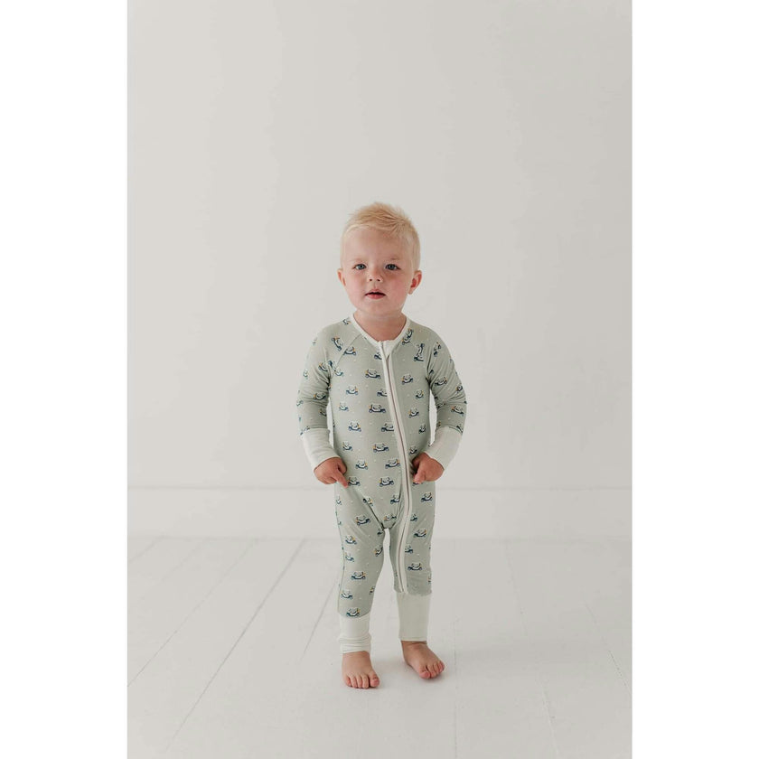Baby Long Sleeve Zip Romper