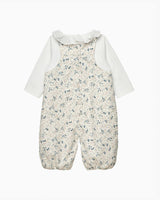 Baby Ditsy Cord Duckling Dungaree Set