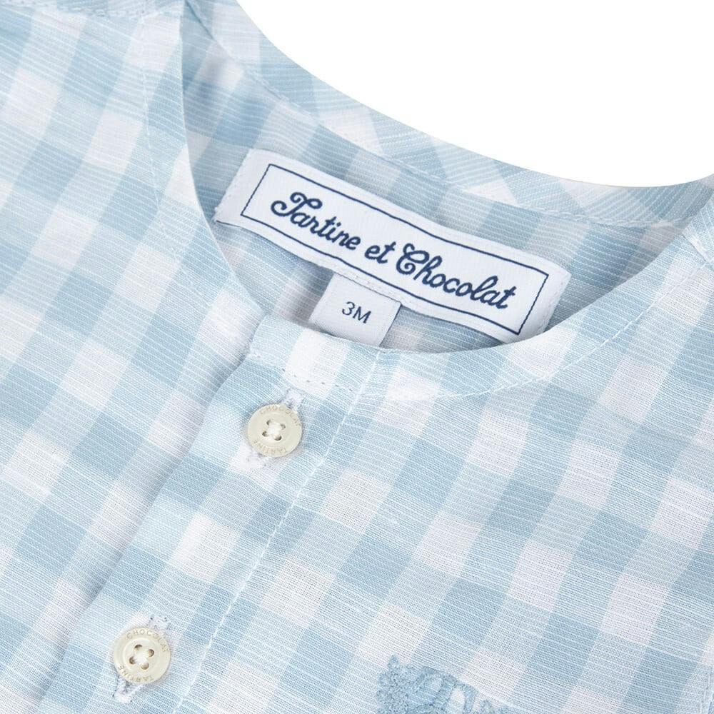 TARTINE ET CHOCOLAT Gingham Button Shirt