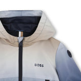 Blue Gradient Hooded Windbreaker