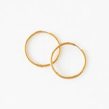 Endless Hoop Thin Gold
