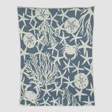 Cotton Sustainable Knit Throw Blanket | Coastal - Ocean's Edge