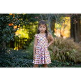 Racer Back Twirly Dress in Cassettes/Stars