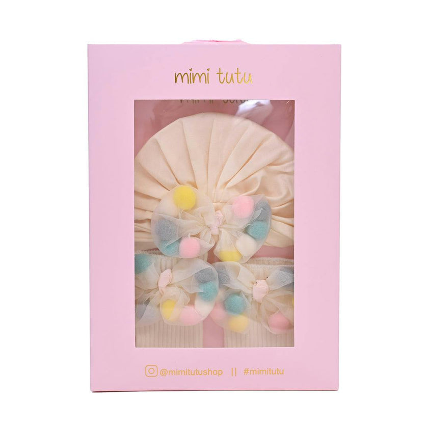 Ivory Multicolor Bow Gift Set