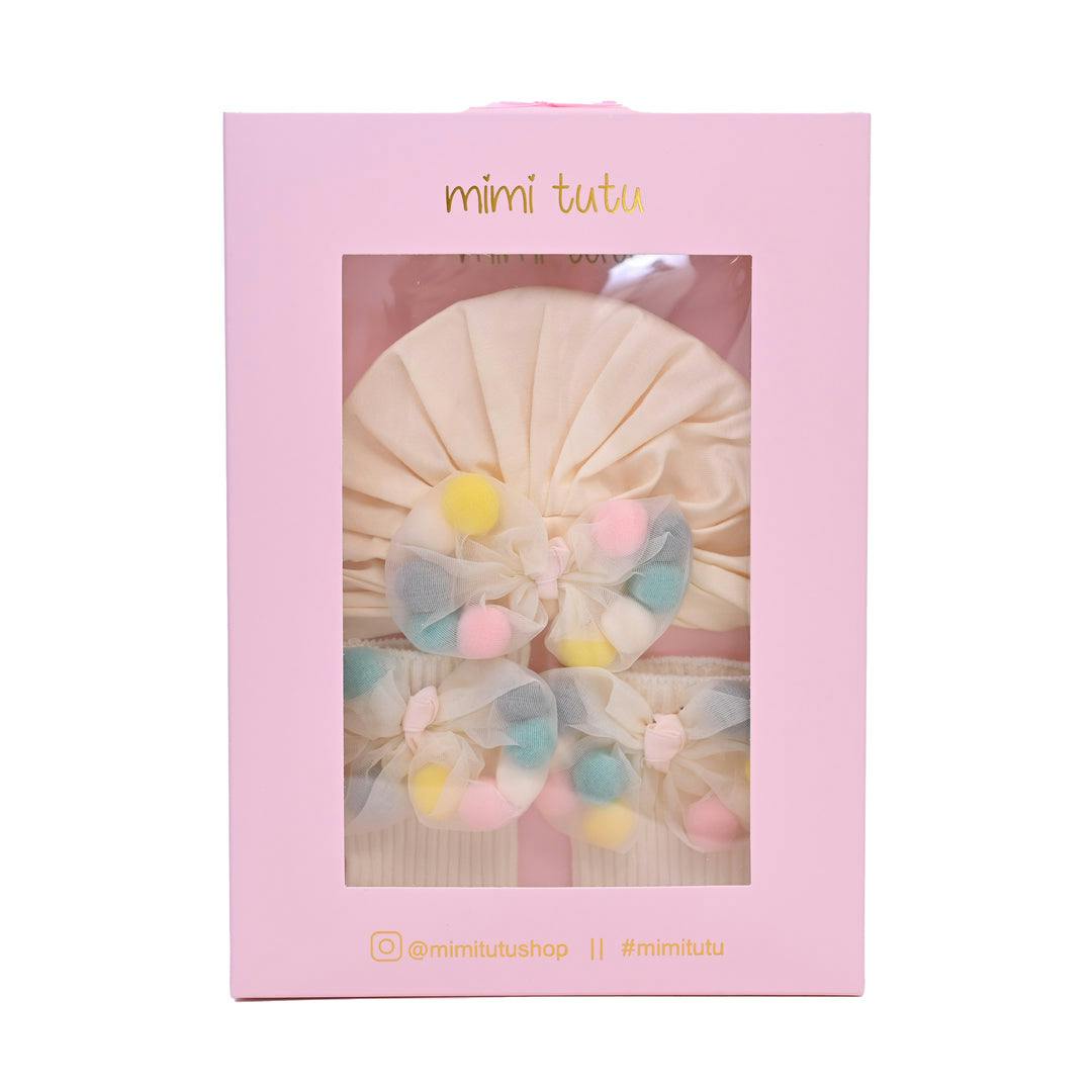 Ivory Multicolor Bow Gift Set