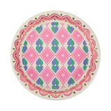 Packed Party Circus Soiree Dinner Plates 10ct - Gold Foil Colorful Party Dinner Plates, 10 Inch, 400 GSM for Circus and Carnival Celebrations