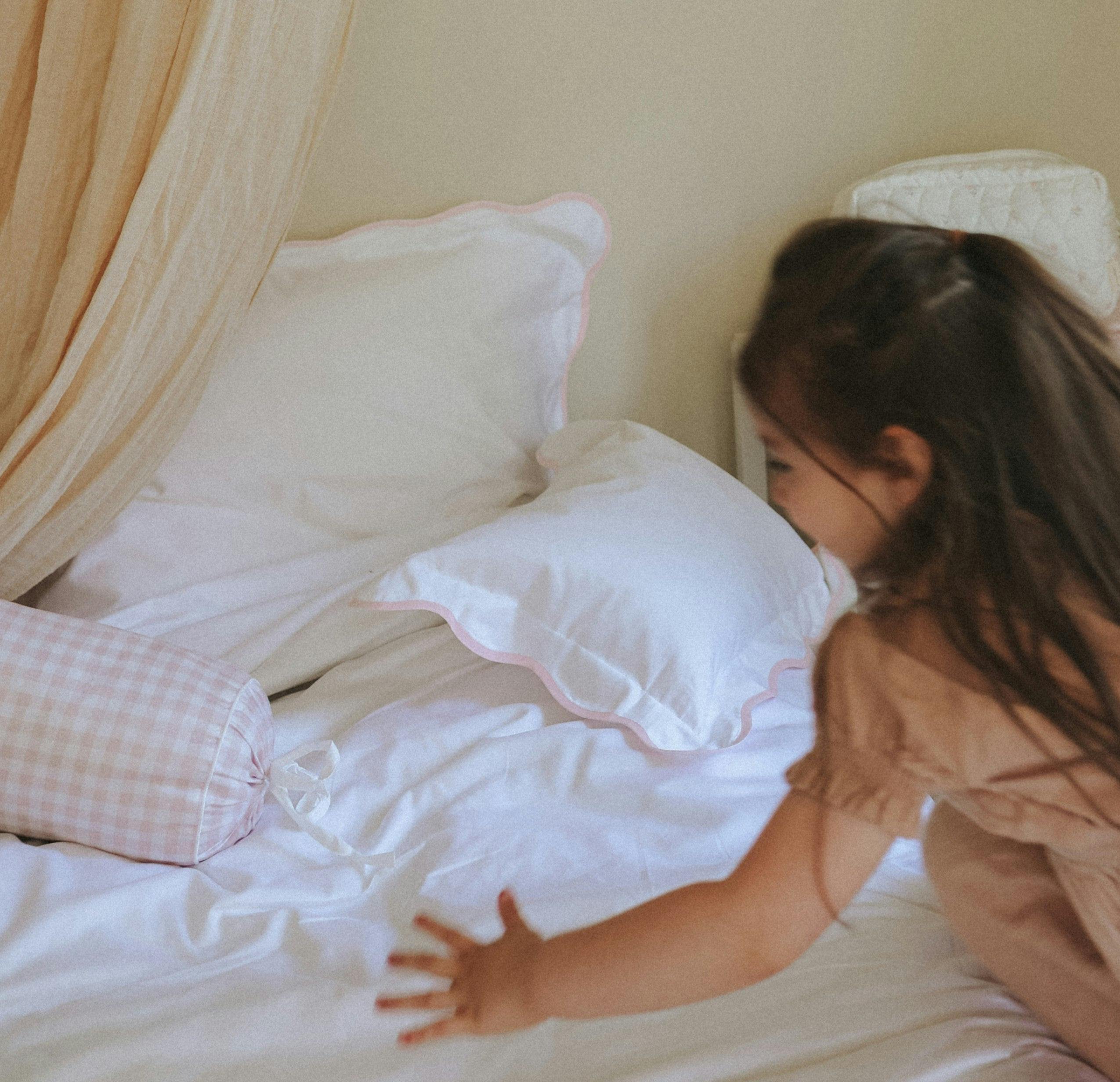 Soft Wave Toddler Pillow - Pink