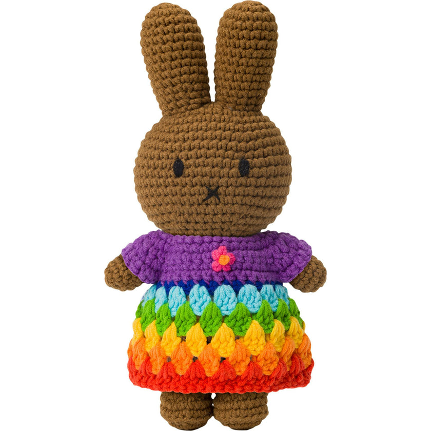 Melanie In Her Rainbow Dress Crochet Doll