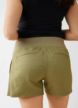 Soft Cotton Utility Maternity Shorts