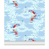 Wallpaper Koï Nobori color Bleu