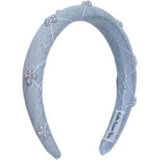 Charlotte Light Blue Linen Headband