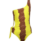 Elena Sleeveless One-Shoulder Cut-Out Swimsuit